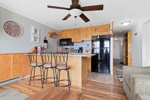 Barstools at kitchen island