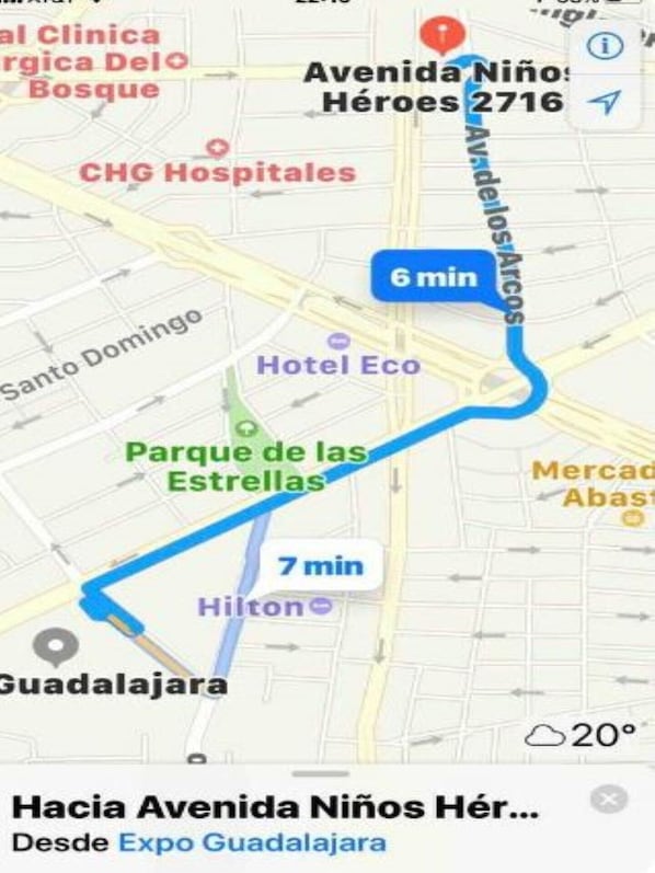 Mapa de la propiedad