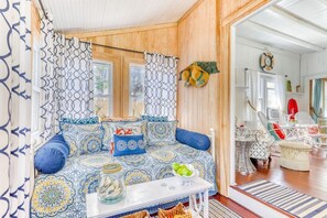 front porch with a daybed 