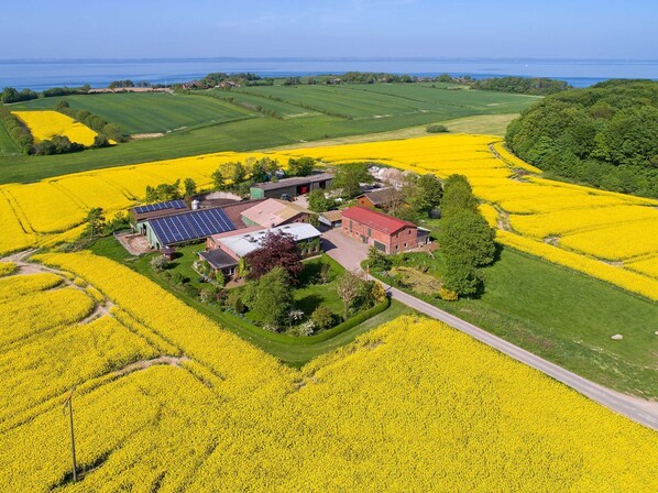 Ferienhof Bendixen aus der Vogelperspektive
