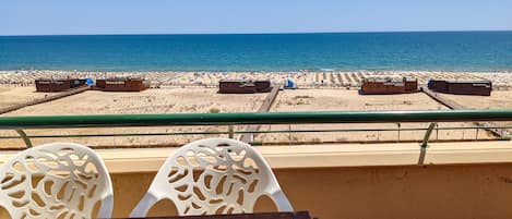 large balcony with sea beach view (270 degrees view)