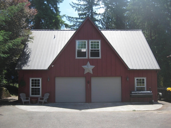 The Carriage House - private entrance on left and plenty of parking