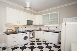 Fully stocked kitchen