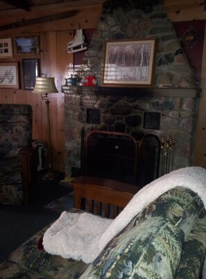 Cozy fireplace