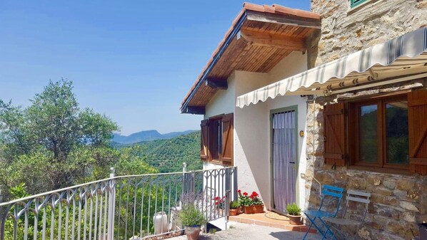 Entrance and terrace views 