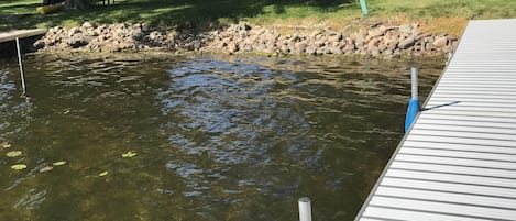 Veiw from the dock, looking towards the home. 