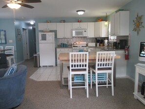 This bright and cheery open space welcomes you upon entry.