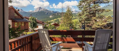 Balcone accessibile dal soggiorno  con vista