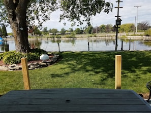 View of AuSable Bayou from back patio