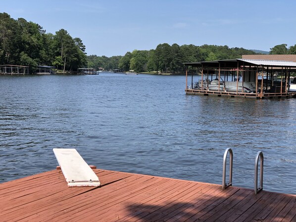 Dock with GREAT swimming.