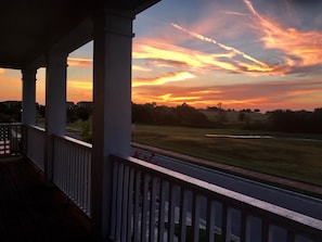 Amazing sunrises and sunsets.