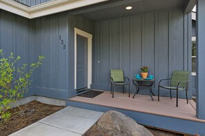 Nice front porch for morning coffee or an evening breeze
