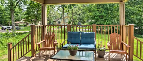 Balsam Lake Vacation Rental | 6BR | 3BA | 3700 Sq Ft | Stairs Only Access