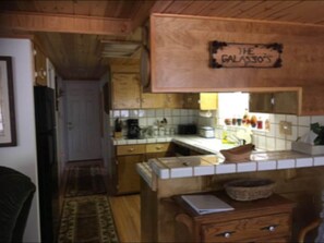 The large kitchen makes it easy to prepare a snack or a feast!  