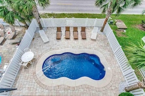 Swimming pool view from deck 