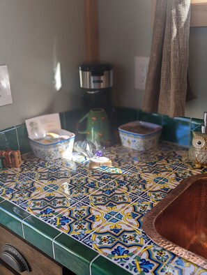 Hand painted Mediterranean tiles