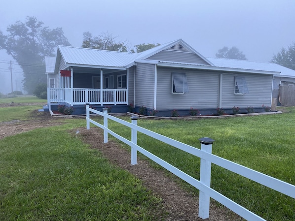 Exterior view of the house.