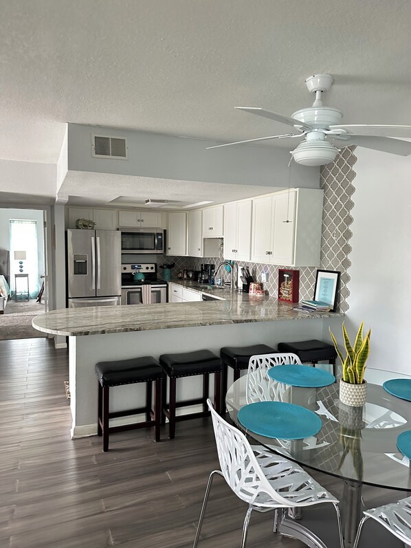 Dining and kitchen area 
