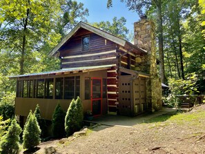 The fireplace chimney is just awesome!