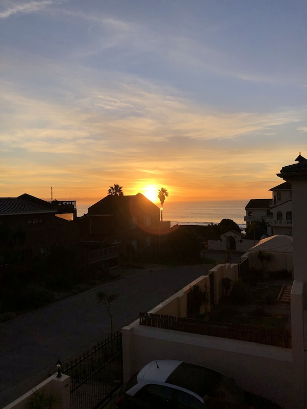 Sunrise view from upstairs balcony