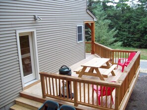 spacious deck