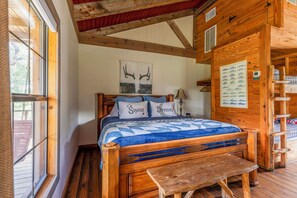 King bed in cozy nook