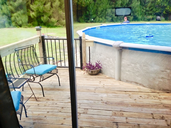 Private pool and deck 