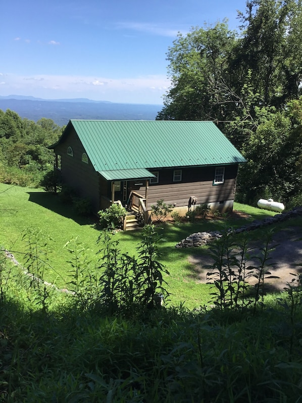 Front view of cabin