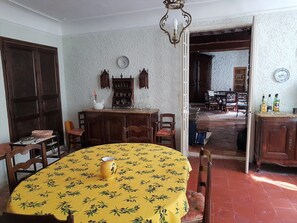 The dining room