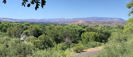 The view from your private patio.