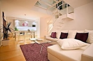Purple Attic Lounge Area