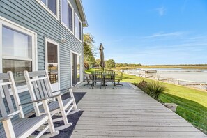 Home Exterior | Dining Area | Fire Pit | Direct Lake Access