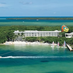Aerial view our our beachfront property