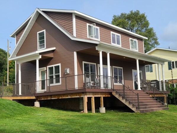 back and side entrance of the house