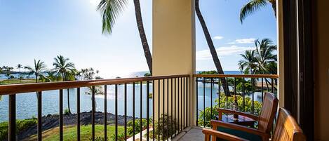 Gorgeous ocean views from the lanai!