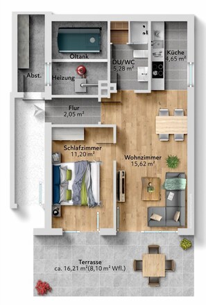 Grundriss der FEWO