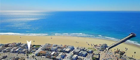 Vue sur la plage/l’océan