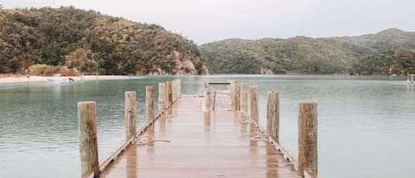 Jetty ,overlooking lagoon