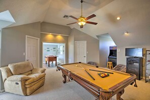 Game Room | Pool Table | Foosball Table | Arcade Game | Flat-Screen TV