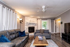 Bright and open living room.