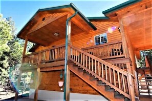Front entry with covered deck