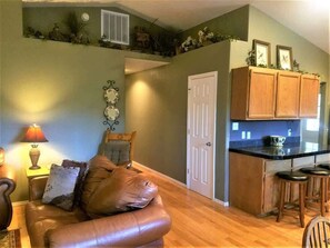 Entry opens into living room