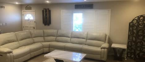 Large comfy livingroom sofa with recliners