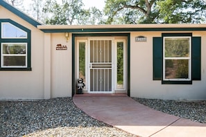 This is the front door.  All guests enter through the back door.