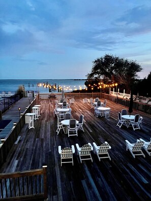 Our deck is a beautiful place to watch the sunsets and enjoy the scenery