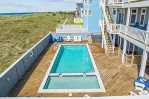 Make a splash in your private oasis! A private pool with attached kiddie pool provides a safe and fun environment for kids of all ages to enjoy.