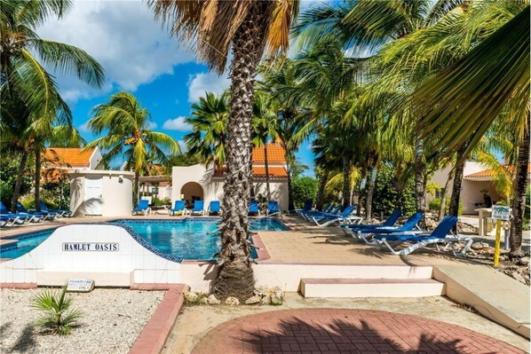 Hamlet Oasis Mineral pool is a marvelous way to cool off or relax at night