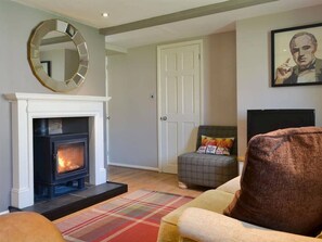 Lounge with log burner