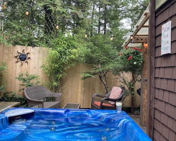 Your private (not shared) hot tub awaits!