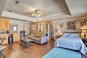 Sleeping Area | King Bed | Queen Sleeper Sofa